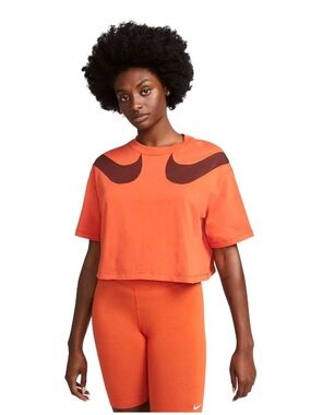 NIKE 🧡 Double-Swoosh Crop Top